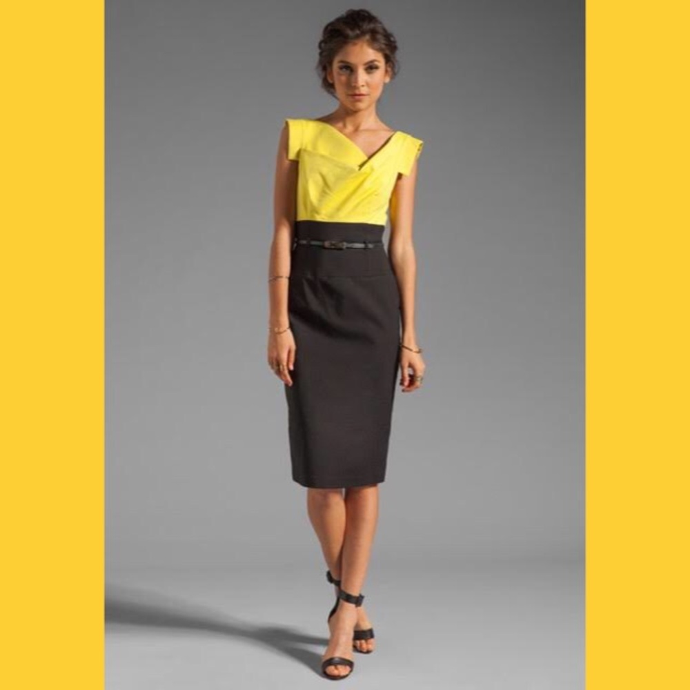 Black Halo Colorblock Dress Jackie O